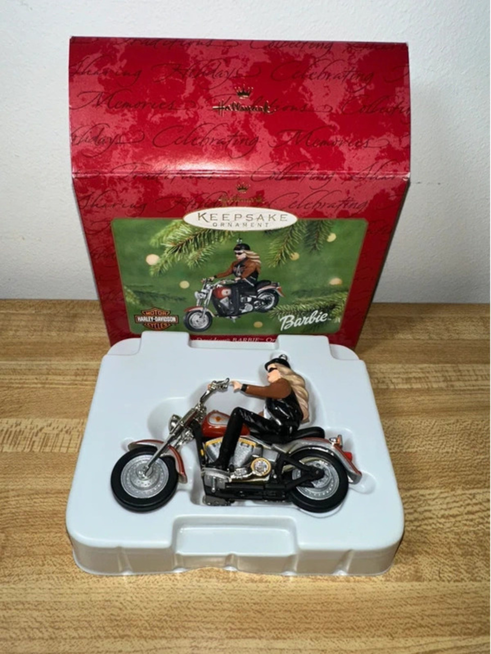VTG Harley-Davidson Barbie Hallmark Christmas Ornament NWT